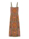 La Doublej Martini Midi Dress In Burgundy