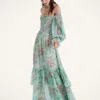 La Doublej Mayflower Dress In Heath Mint