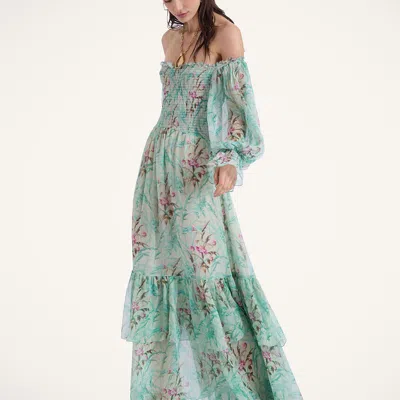 La Doublej Mayflower Dress In Heath Mint
