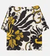 La Doublej Meditation Tee In Marea Black In Multi