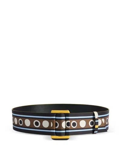 La Doublej Medium Belt (6 Cm) Placee' In Multi