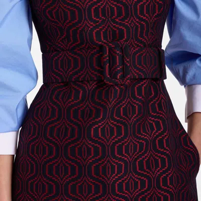 La Doublej Medium Belt In Pixel Blue