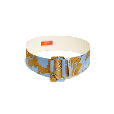 La Doublej Medium Belt In Tangle Light Blue