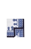 La Doublej Big Pineapple Blu Medium Tablecloth In Big Pineapple Blue