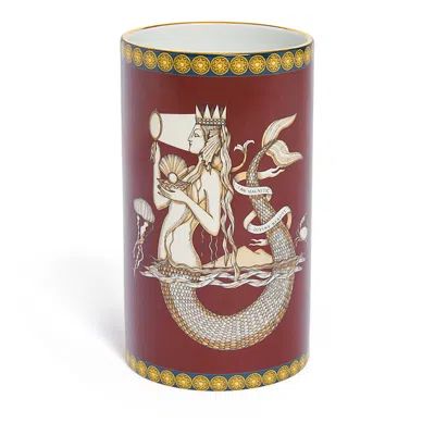 La Doublej Mermaid Bordeaux Small Pillar Vase In Brown