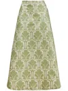 La Doublej Midirock In A-linie In Green
