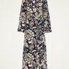 La Doublej Breakfast Ruffled Cotton Poplin Midi Dress