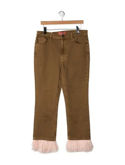 Pre-owned La Doublej Mid-rise Flared Jeans W/ Tags In Brown
