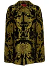 La Doublej Milano Mini Cape Coat In Black