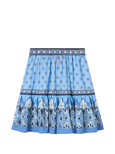 La Doublej Mini Big Skirt Placée In Blue