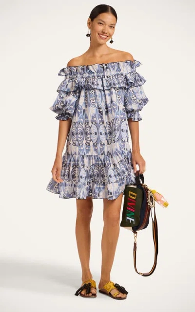 La Doublej Mini Breakfast Dress In Blue