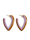 La Doublej Dew Earrings Bicolor Mini Bicolor Lilac