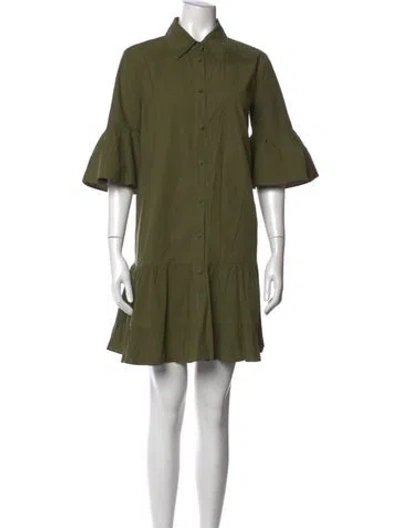 Pre-owned La Doublej Mini Dress In Green