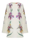La Doublej Supremes Swing Floral Jersey Minidress