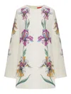 La Doublej Supremes Swing Floral Jersey Minidress