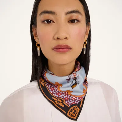 La Doublej Mini Foulard In Blue