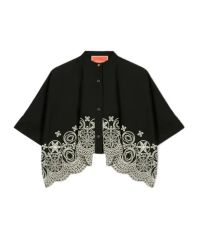 La Doublej Mini Foulard Shirt In Black