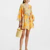 La Doublej Mini Magnifico Dress In Anemone Orange