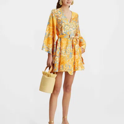 La Doublej Mini Magnifico Dress In Anemone Orange