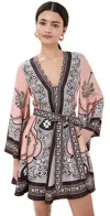 La Doublej 'magnifico' Multicolor Dress With All-over Graphic Print In Mirage Placee