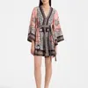La Doublej 'magnifico' Multicolor Dress With All-over Graphic Print In Mirage Placée Pink