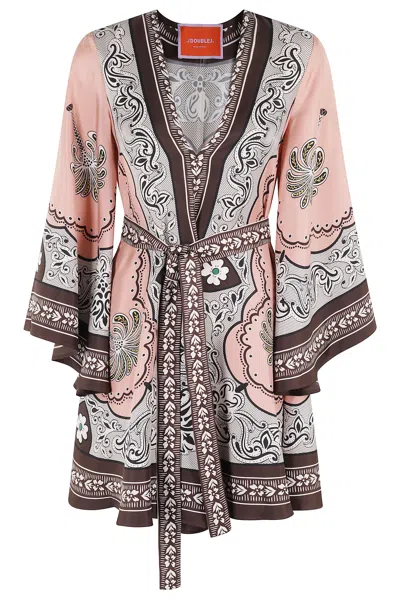 La Doublej La Double J Magnificent Mini Dress In Grey