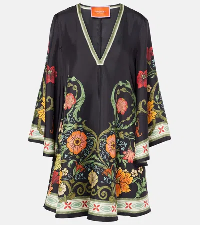 La Doublej Mini Magnifico Dress In Botticelli Placee In Multicolor