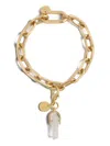 La Doublej Mini Obelisk Charm In Gold