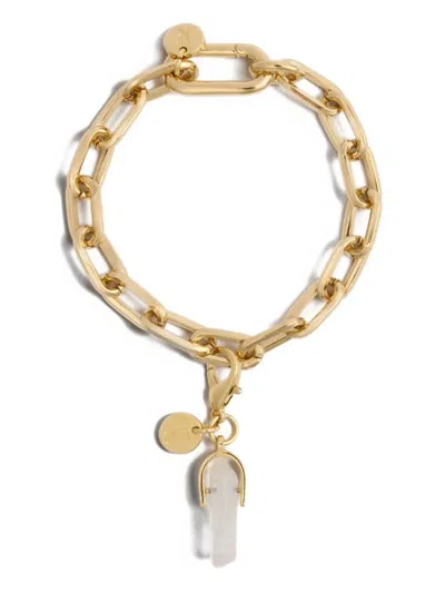 La Doublej Mini Obelisk Charm In Gold