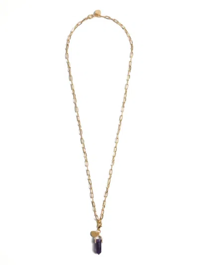 La Doublej Mini Obelisk Charm In Gold