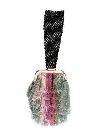 La Doublej Mini Palazzo Clutch Bag In Green