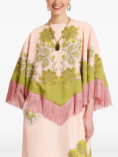 La Doublej Mini Poncho In Pink