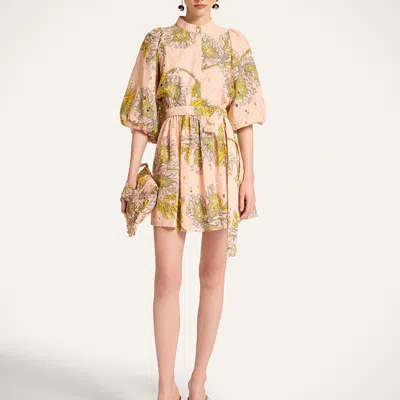 La Doublej Mini Portofino Dress In Brown