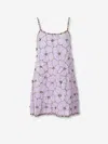 La Doublej Sequin-embellished Mini Dress In Purple