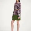 La Doublej Mini Sunset Dress In Multicolor Pink & Green