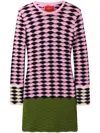 La Doublej Mini Sunset Dress In Pink