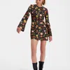 La Doublej Mini Supreme Swing Dress In Botticelli Black