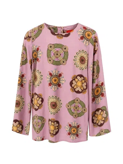La Doublej Mini Supremes Swing Dress In Purple