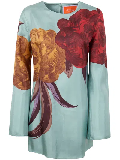 La Doublej Mini "supremes" Swing Dress In Multi