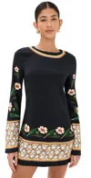 La Doublej Supreme Swing Mini Dress In Black