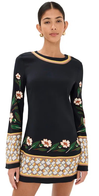 LA DOUBLEJ MINI SUPREMES SWING DRESS BLACK
