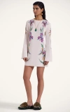 La Doublej Supremes Swing Floral Jersey Minidress