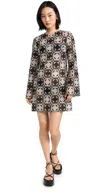 La Doublej Mini Supremes Swing Dress Mini Tiles Macrame In Mini Tiles Macrame'