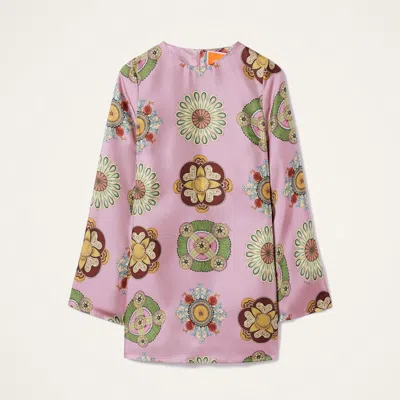 La Doublej Mini Supremes Swing Dress In Pink