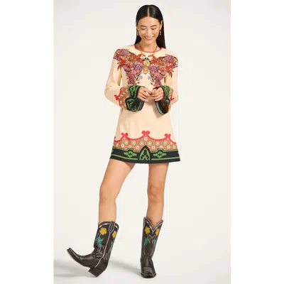 La Doublej Mini Supremes Swing Dress Placée In Multi
