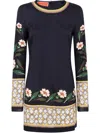 La Doublej La Double J Mini Supreme Swing Printed Mini Dress In Dazed Placée