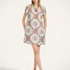 La Doublej Swing Printed Silk Satin Minidress