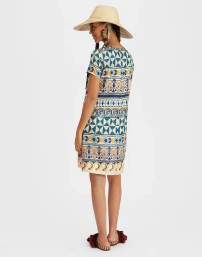 LA DOUBLEJ LA DOUBLEJ MINI SWING DRESS CASAREALE SMALL PLACÉE CREAM