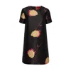 La Doublej Mini Swing Dress In Derby Jacquard