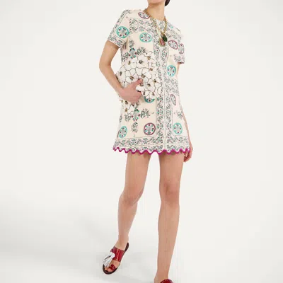 La Doublej Mini Swing Dress In Multi